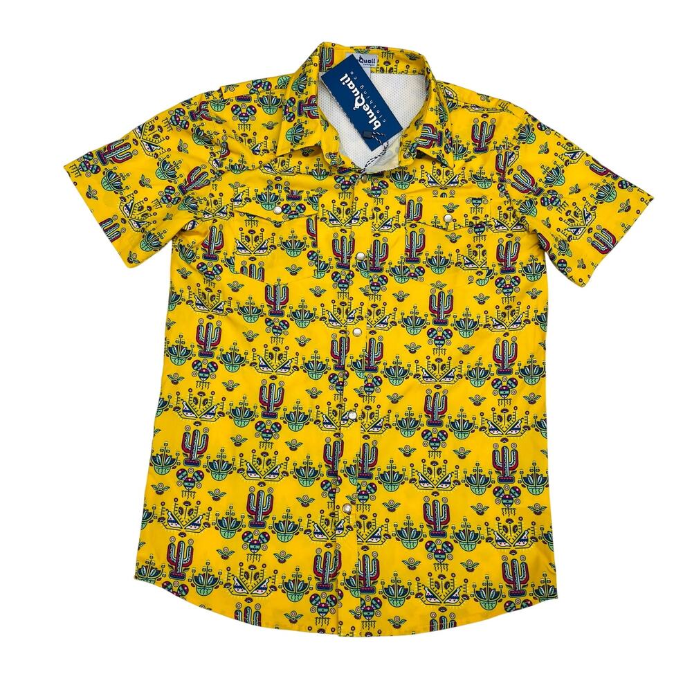 NWT Blue Quail Size 10 Desert Garden Pearl Snap Shirt